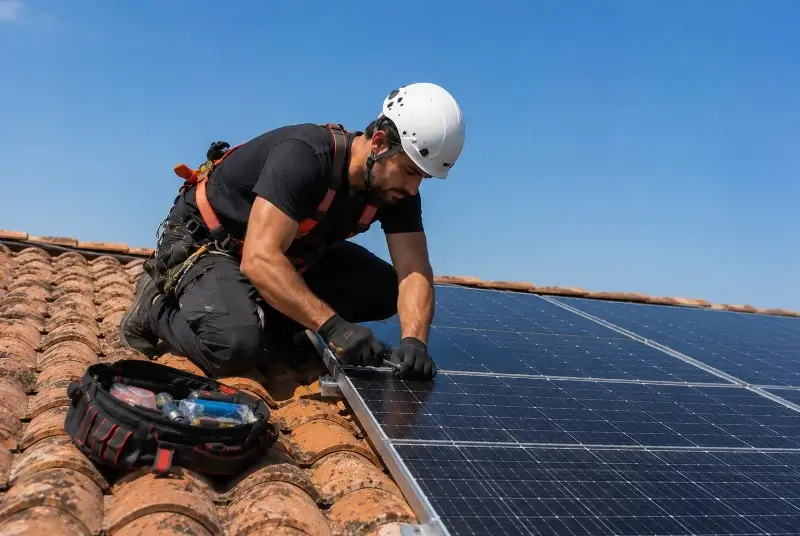 Maintenance et monitoring de panneaux solaires à Rétaud